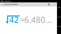 Калькулятор MyScript Calculator для устройств на базе Android